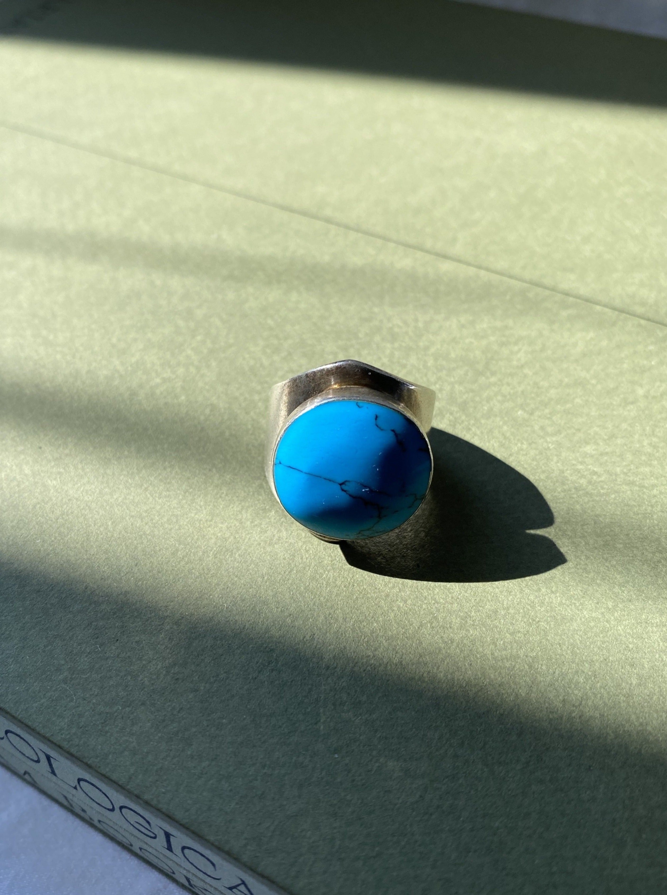 Vintage Silver Turquoise Ring